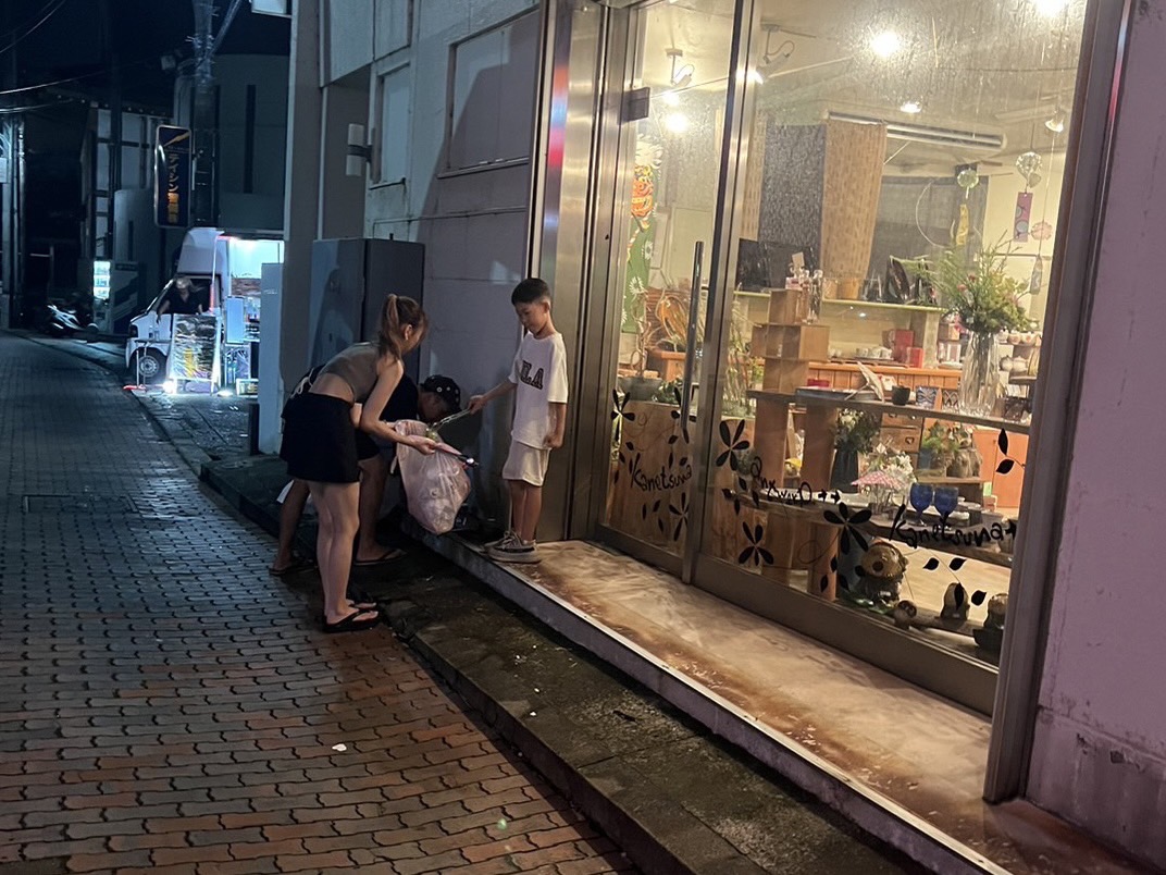 営業終了後の清掃